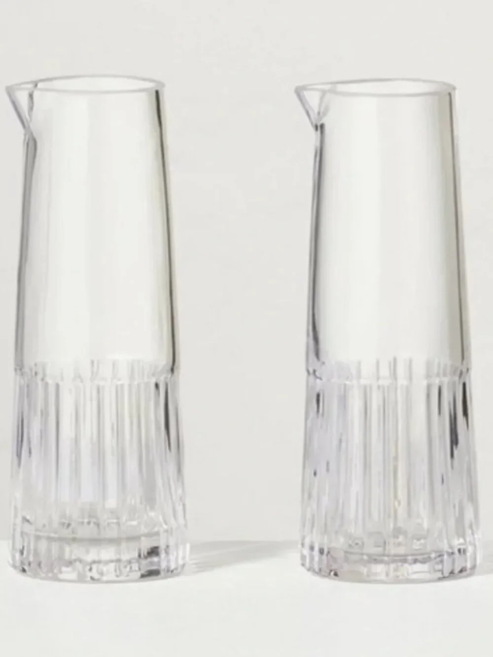 Hearth & Hand Fluted Clear Glass Oil & Vinegar Cruets/Pourer – NIB